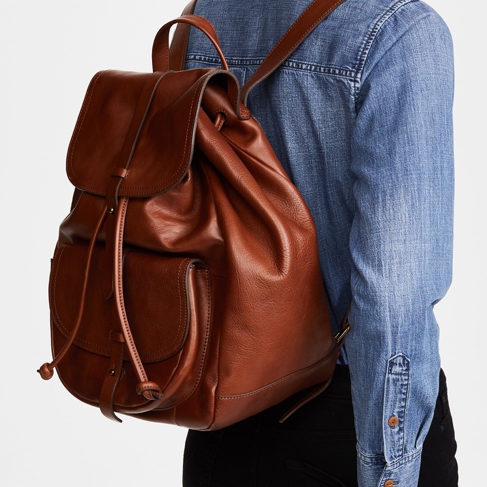Madewell Transport Rucksack- English Saddle